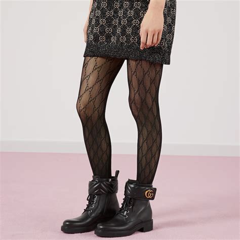 collant gucci noir femme|Chaussettes et collants Gucci pour femme .